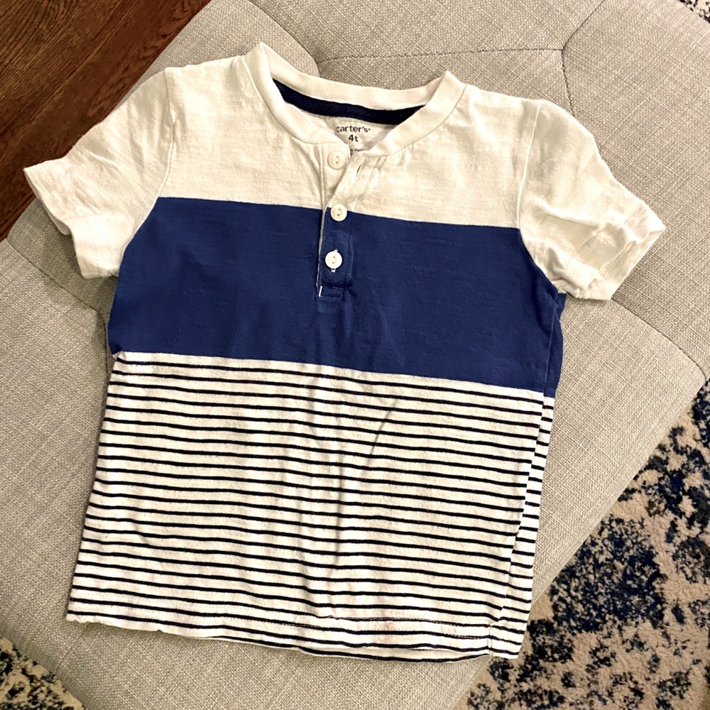 Toddler Short Sleeve Henley Top